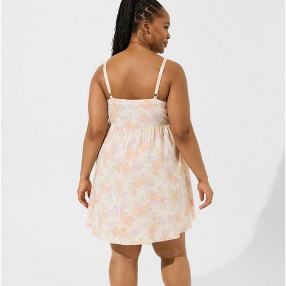 Torrid Mini Challis Sleeveless Sundress 3 NWT - Picture 3 of 6